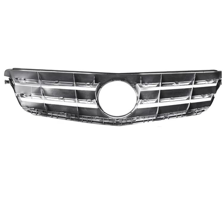 Серебристая сборка решетки переднего капота для Mercedes-Benz C-Class W204 2009-2014