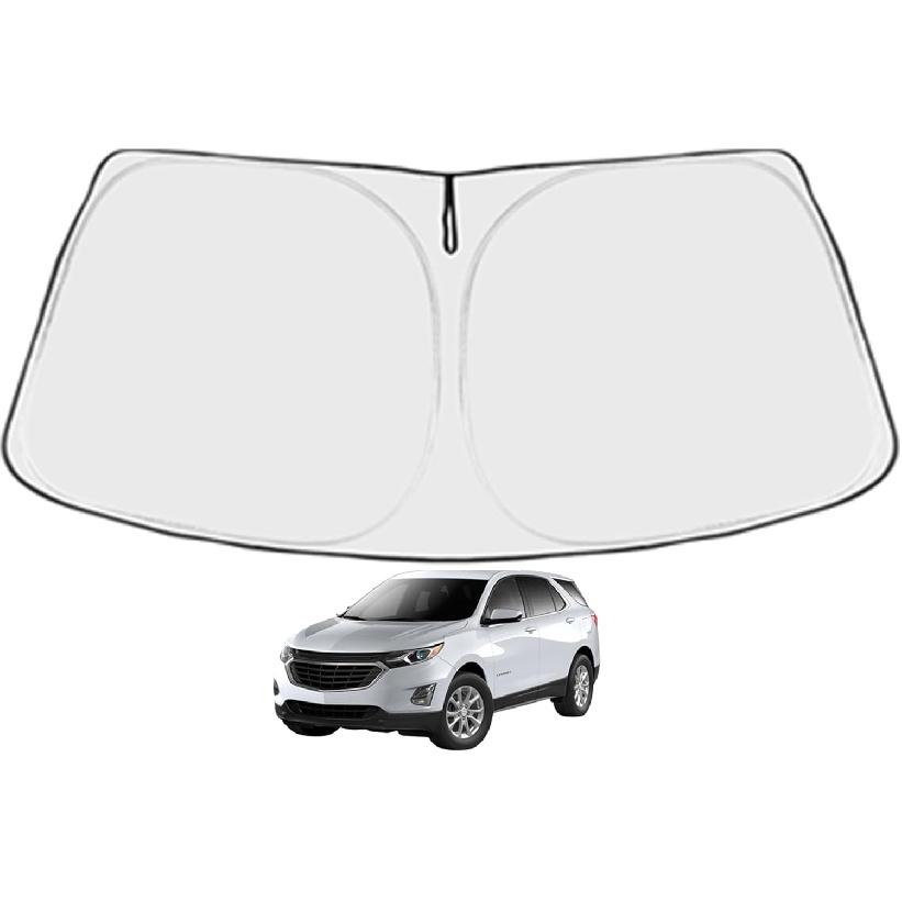 Equinox Windshield Sun Shade For Che-Vy Equinox 2018 2024 2025 Front Window Sunshade Sun Visor 240T Shade Blocks UV Rays Car Accessories