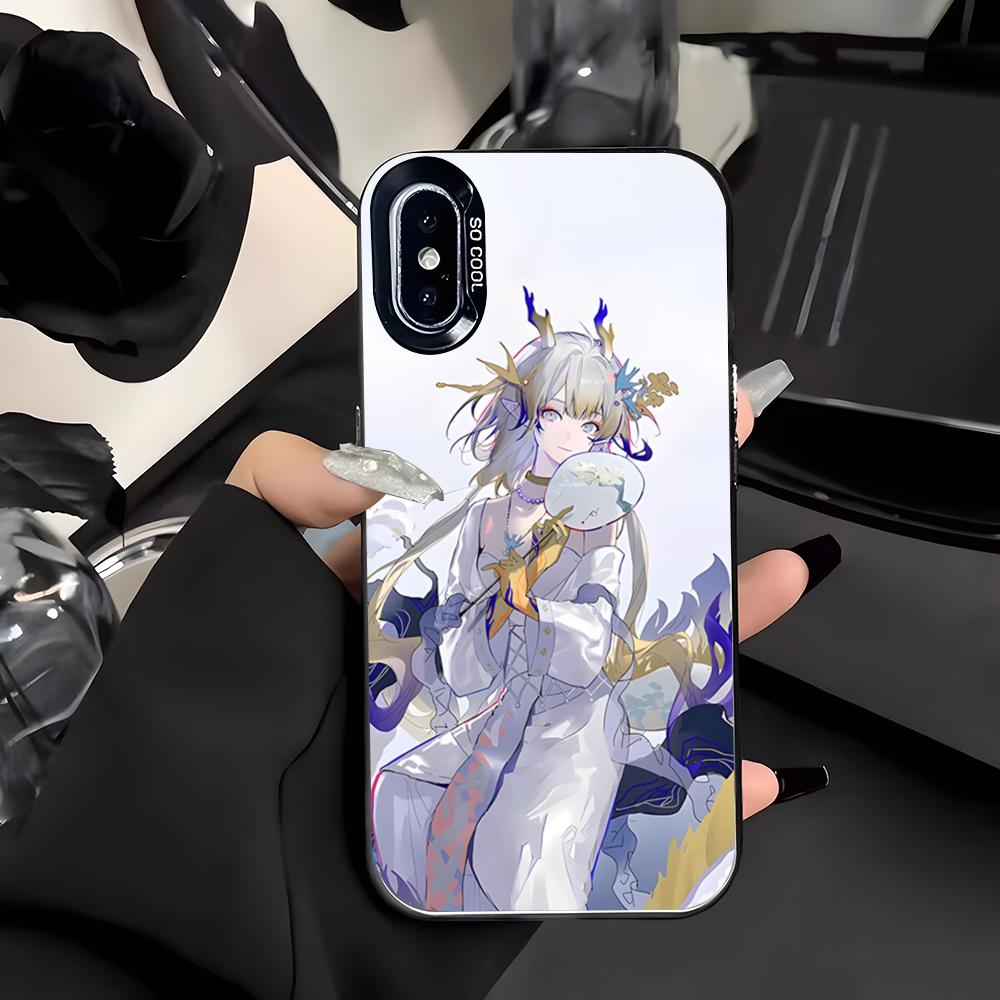 Чехол для телефона Arknights Suzie Yeung для iPhone 17 Air 16 E 15 14 Plus 13 12 11 Pro Max Цветной Серебристый Чехол