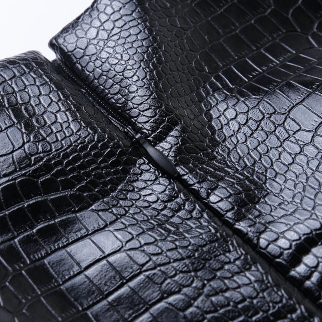 Women's And Winter High Waist Sexy All-Around Split Short Skirt Half Leather Skirt