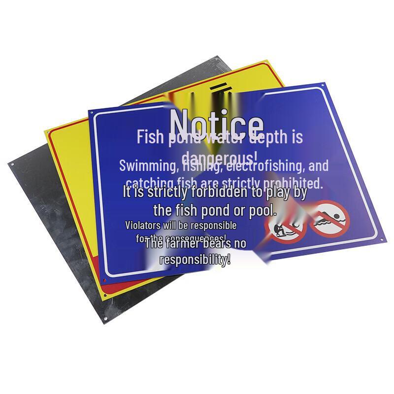 Reservoir Safety Warning Sign