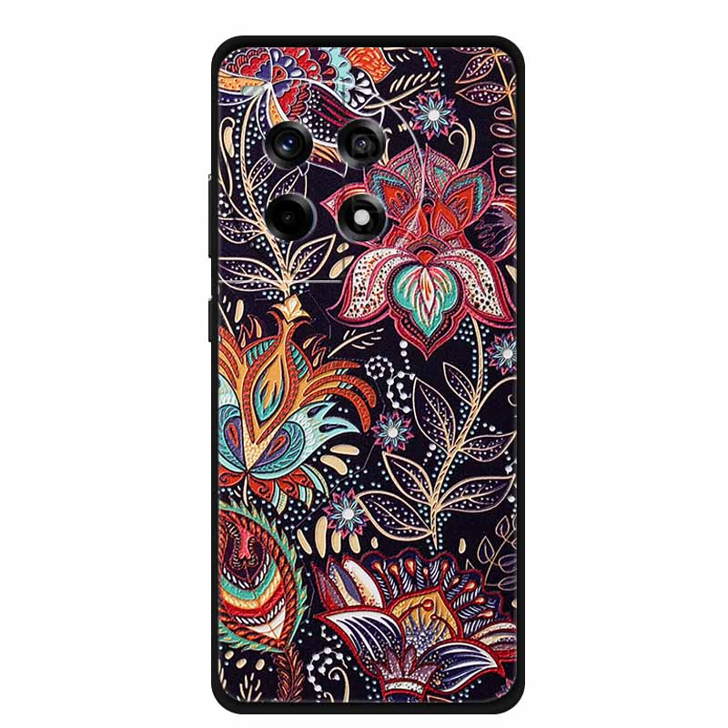 3D тиснение рельефный чехол для OnePlus 13 5G 11R Ace 3 2 Pro OnePlus 12R чехол для телефона черный силиконовый мягкая задняя крышка чехлы Funda Coque