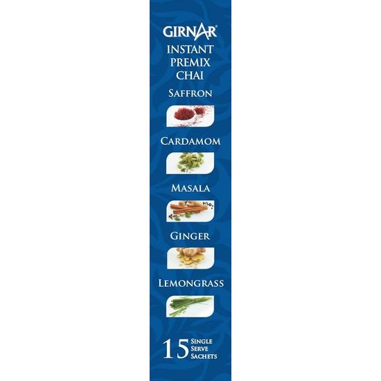 Girnar Instant Premix Chai - Variety Pack (15 Sachets)
