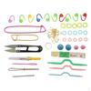 57 Pieces Knitting Crochet Sewing Accessories Tool Kit With Measuring Tape Stitch Markers