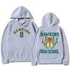 Толстовка Hawkins Tigers Модная Трендовая С Мультяшным Принтом Мужская Женская Свободная Свитшот Оверсайз Повседневная Уличная Одежда