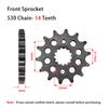 530 14T 15T 16T 17T 18T Передняя звезда для KAWASAKI VN800 ZX9R ZX900 ZZR600 ZX600 ZZR400 VN 800 ZX ZXR ZZR KZ Z 900 750 600 400