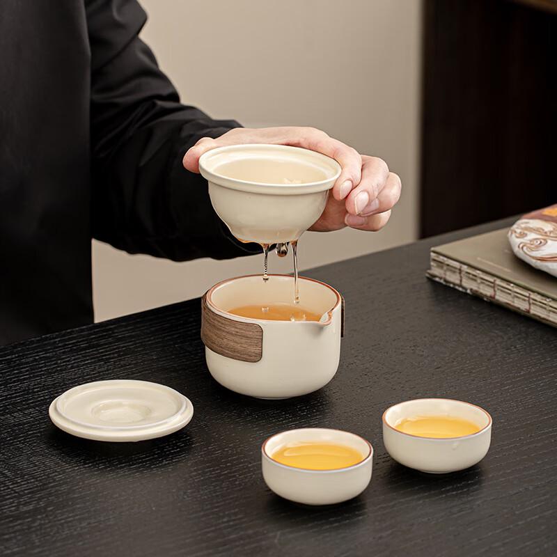Mei Jin Ru Kiln Ceramic Travel Tea Set