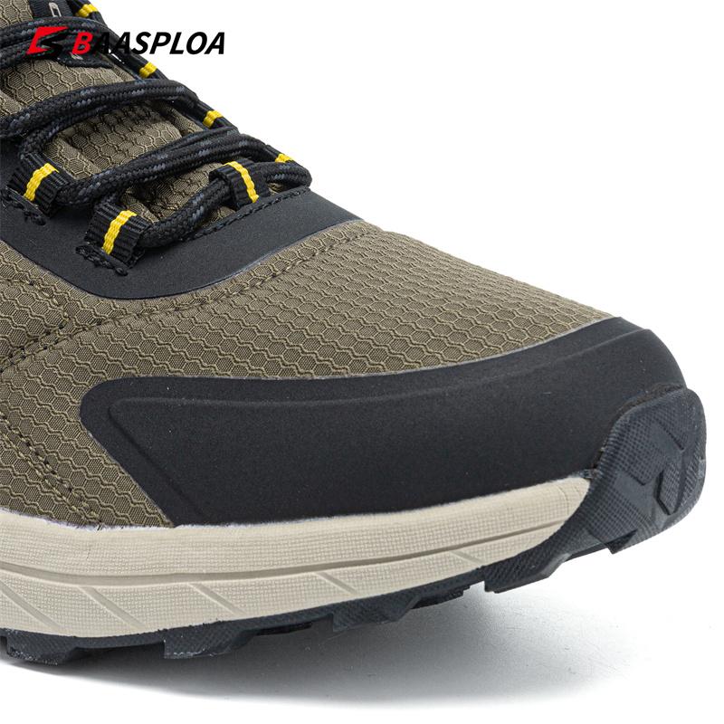 BAASPLOA Man Hiking Shoes Wear-Resistant Sneakers Non-slip Men Outdoor Sneaker Waterproof Light Male Walking Shoes Comforty 2022