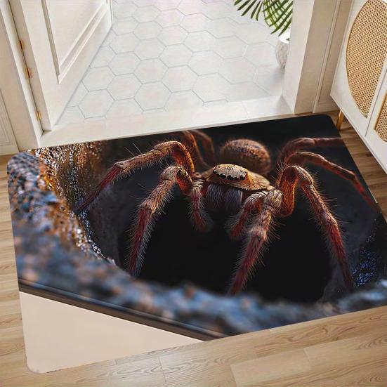 Ковер с 3D визуальной глубиной, оптическая иллюзия, напольный коврик, реалистичная яма, коврик с пауком, забавный игровой коврик для питомцев для прихожей, коридора, гостиной