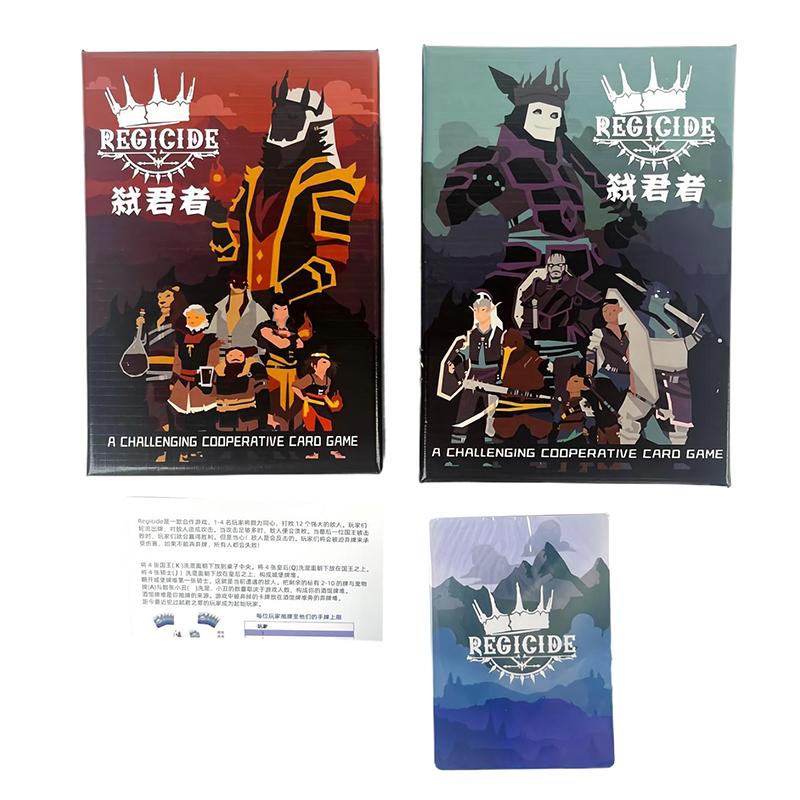 Казуальная игра для вечеринок Regicide Настольная игра Карточная многопользовательская кооперативная головоломка Покер Геймплей