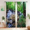 Natural Scenery 3d Print Decoration Decorative Curtains, Living Room Bedroom Kitchen Semi-Blackout Curtains 2PCS