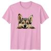 Cute Corgi Peeking Dog TShirt Adorable Puppy Tee