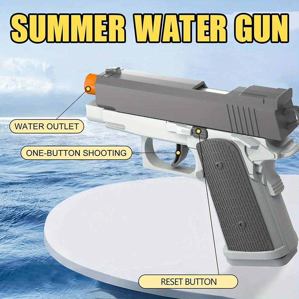 1 Pack Water Guns Squirt Guns Water Soaker Gun Water Blaster for Summer Long Range Shooting Games Outdoor Toys Water Blaster Pistol for Kids Adults