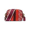 Coach Camera 16 Stripe Print And Rainbow Pattern Camera Bag Small Pink Women bags 88505-B4PES