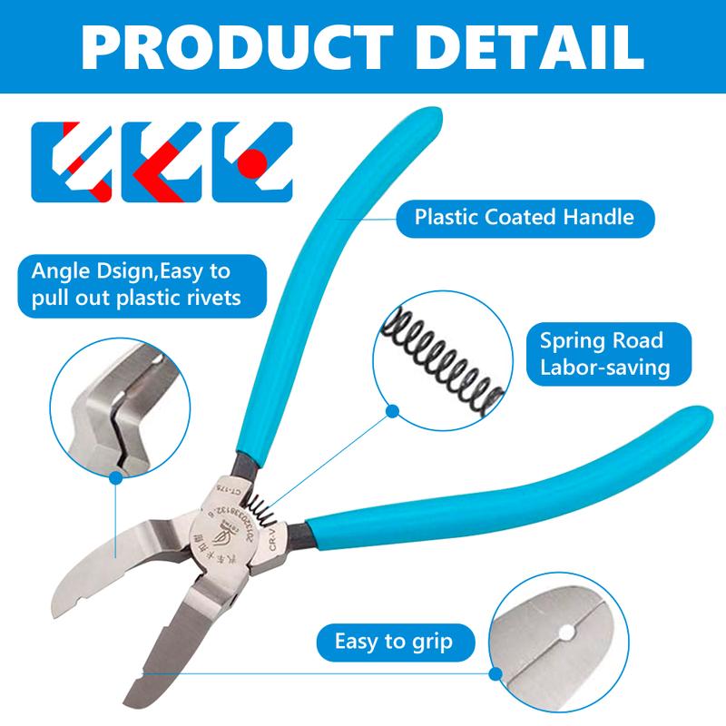 1PC Diagonal Cutting Pliers, Car Rivet Tightening Pliers, Car Clip Pliers, for Car Interior Clip Removal Automotive Repair Parts