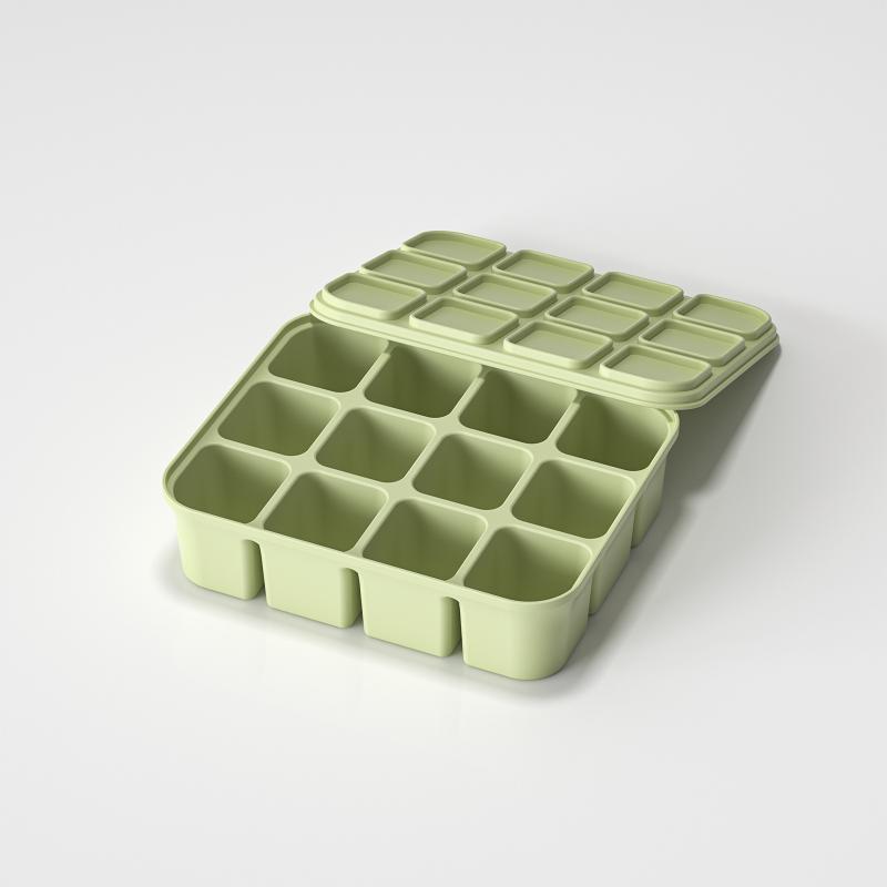 Silicone Ice Cube Trays With Lids Flexible Ice Molds Easy Release For Cocktails Juice Kitchen Bar