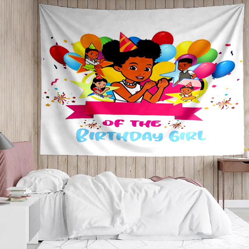 Gracie's-Corner Print Tapestry, Backdrop, Easy Setup, Ideal for Bedroom, Office & Living Room, with Aesthetic Wall Hanging Decor.