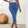 Women's High Waist Washed Women's Jeans Fashionable Versatile Straight Leg Pants