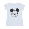 Женская/женская хлопковая футболка с Микки Маусом и закрытыми глазами