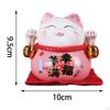 Кошка копилка animal sculpture saving pot jar Feng Shui blessing kitten figurine with bell