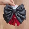 Korean Satin Bow Hairpin for Women - Large Drape Ponytail Clip