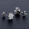 D цвет 0,5/1 карат 6,5 мм VVS1 серьги-гвоздики с муассанитом для женщин стерлингового серебра 925 пробы с GRA свадебные ювелирные украшения
