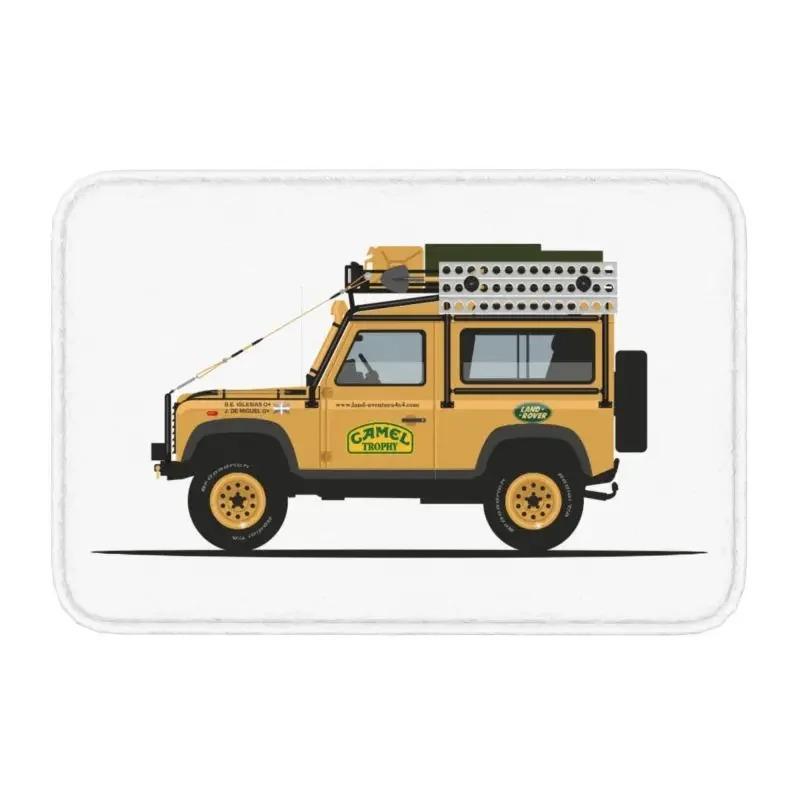 Персонализированный коврик для двери Land Rover Defender Camel Trophy, противоскользящий ковер для кухни, ванной, гаража