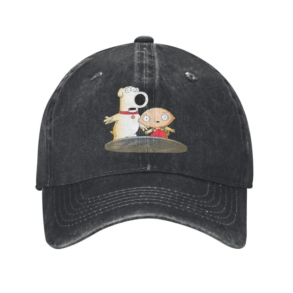 Avintage Families Cartoon Baseball Caps Unisex Distressed Washed Sun Cap Outdoor All Seasons Travel Adjustable Hats Cap