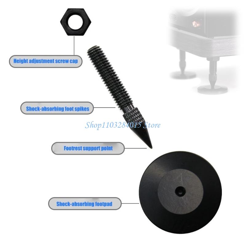 R6FF Reliable AntiSlip Vibration Control Isolator Spikes Feet for Professional Studio