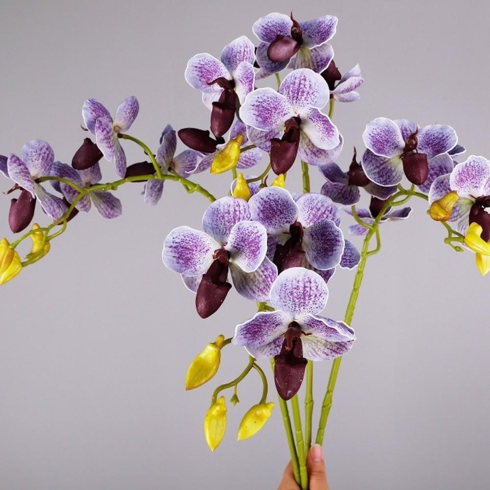 67cm 26.38in EVA Orchid Flower Real Touch Fake Flowers Outdoor Garden Decor