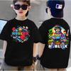 Children's T-shirt Boys Cute Cartoon Summer Short Sleeve Round Neck Loose Shirt