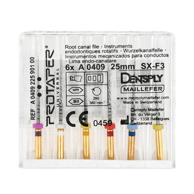 6 шт./кор., стоматологические эндо-корневые файлы SX-F3, корневой канал, двигатель, роторный файл из NiTi-сплава, 21 мм/25 мм