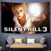 Гобелен с iconic-монстрами из Silent Hill: Пирамидоголовый, Медсестры, Существо. Арт для комнаты хоррор-геймера, акцентная стена