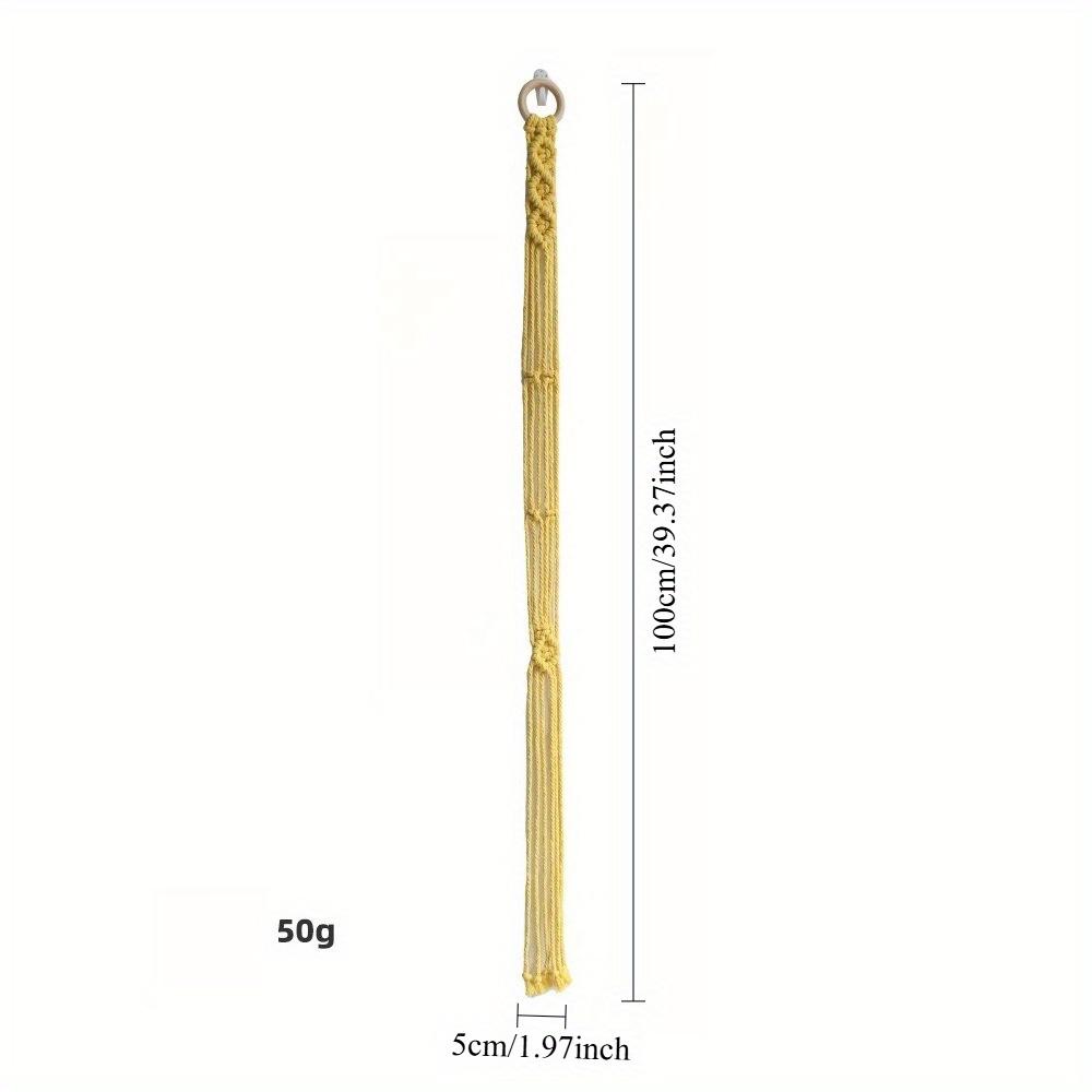 1pc Bohemian Braided Tapestry Hat Storage Lanyard Handmade Wall Mounted Hat Display Stand Decoration