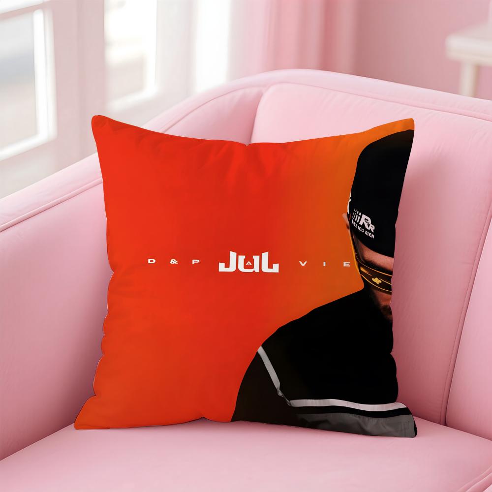 popular singer JuL Cushion Cover Comfortable Reversible Pillow Cover Ideal for Car Sofa Bedroom & Beyond