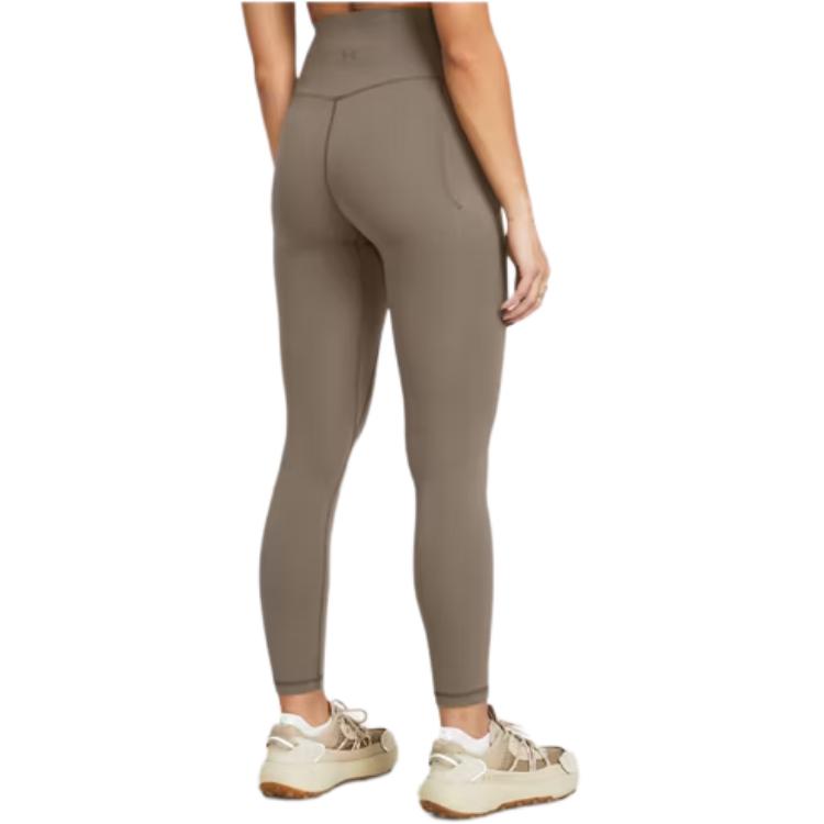 Under Armour Спортивные брюки Meridian Solid с высокой талией и зауженными углами, женские брюки светло-коричневого цвета 1382525-200