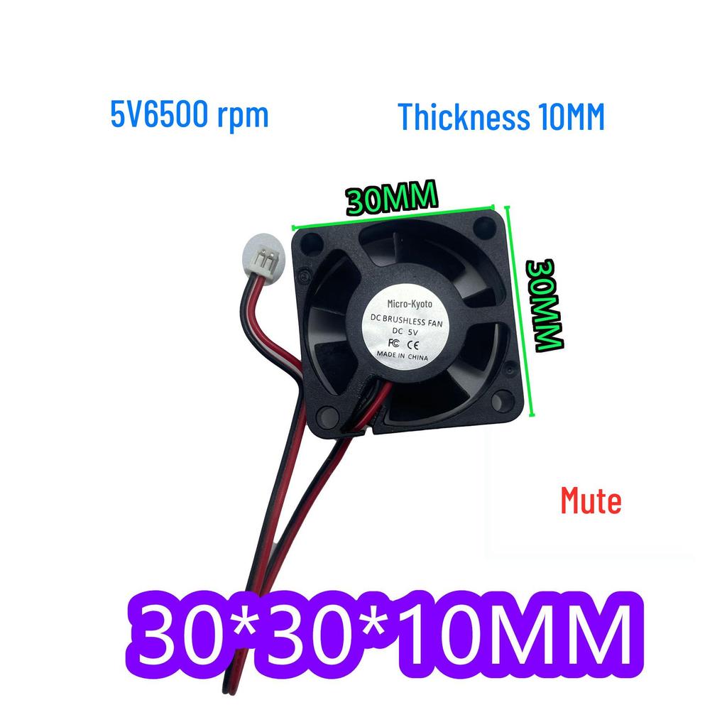 Тихий 3010 Вентилятор охлаждения для видеокарты, блока питания, процессора (5В/12В/24В, 3 см)