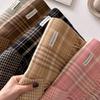 Новый ретро клетчатый шарф женский осенне-зимний средней длины теплый шарф модная универсальная шаль с бахромой