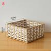 Woven Storage Basket Handmade Paper Rope Basket Storage Bin Woven Organiser Box For Living Room Entryway Bedroom Dresser