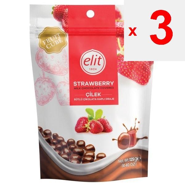 Elit Молочный шоколад Клубника 125 г [Молочный шоколад].Молочный шоколад с клубничной начинкойКлубникаМолочный шоколад с клубничной начинкойКлубника f