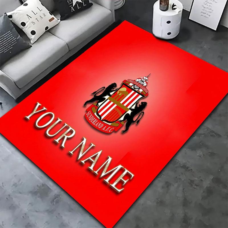 Sunderland A.F Custom Name Carpet Rug for Living Room Bedroom Home Sofa Decoration,Kids play Non-slip Floor Mat