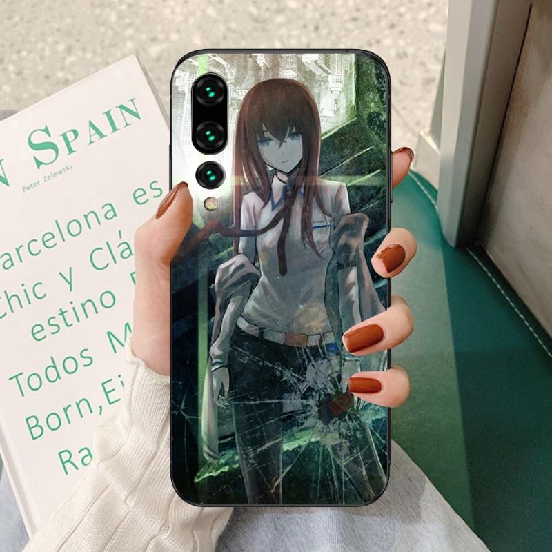Чехол для телефона Steins Gate Anime для Huawei P50 P40 P30 Pro Lite P Smart 2021 2019 Magic 3, мягкий черный чехол для телефона