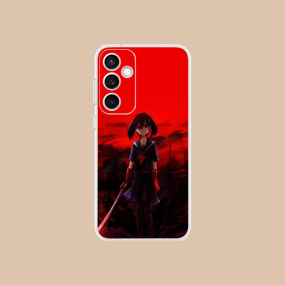 Прозрачный чехол для мобильного телефона Akame Kurome для Samsung Galaxy S25 S24 S23 S22 S21Plus FE Ultra Цветная обложка