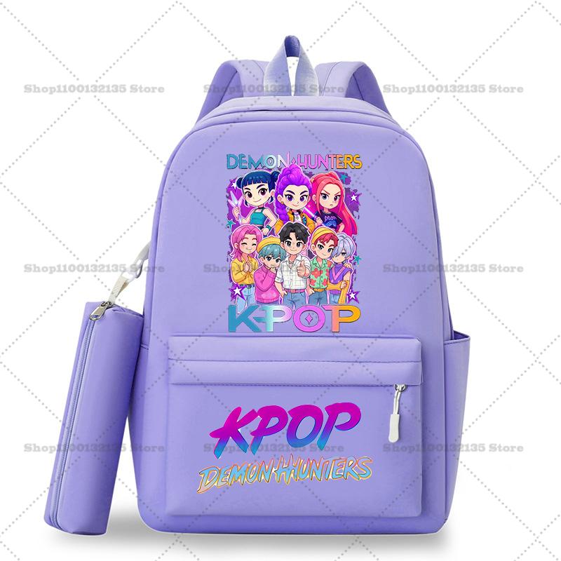 Школьный рюкзак Kpop Охотники на демонов Студенческий Подросток Рюкзак Девочка Повседневный Кавайный Школьная сумка Дорожный рюкзак Mochila Подарок для STEM DIY Набор для сборки 3D