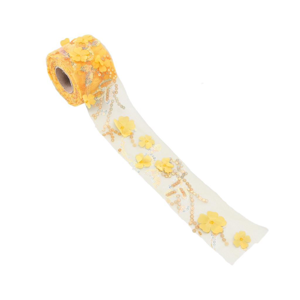 Рулон тюля 10 ярдов, вышитая блестками, цветами, сетчатая лента, декоративные аксессуары для рукоделия