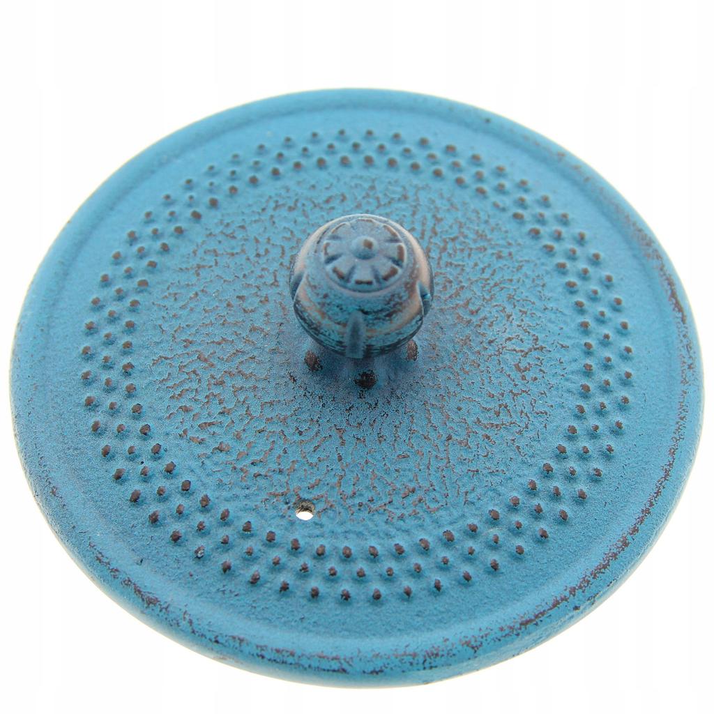 Cast Iron Kettle Blue 1.5 L Infuser With Strainer For Herbal Tea