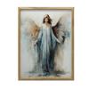 Spiritual Charm of the Blue Angel Spiritual Charm of the Blue Angel, 50X70 Cm, Light Oak Wooden Frame, Matte Paper 230 Gsm
