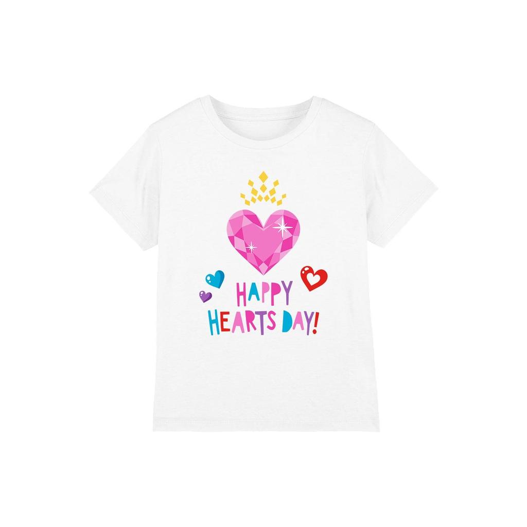 Disney Princess Childrens/Kids Happy Hearts Day Valentine`s Day T-Shirt