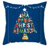 New Christmas Snowman Pillow Cover Christmas Illustration Home Cushion Cover