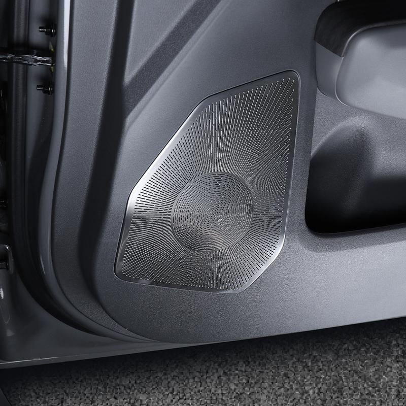 2PCS Car Interior A-pillar Tweeters/Door Speaker Decorative Stickers Stainless Steel Material LHD RHD For KIA EV3 2024 2025 2026